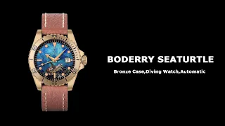 Men's Automatic Diving Bronze Watch | Unboxing - SEATURTLE OCEAN