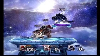 Super Smash Bros Legacy 1.3 Giga Bowser VS Giga Dry Bowser VS Giga Dark Bowser