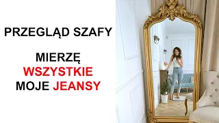 Wiosenny przegląd szafy - mierzę WSZYSTKIE moje JEANSY - LEE, LEVIS, WRANGLER, BERANI, DKNY