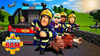 Can Fireman Sam Save The Day...AGAIN? 🔥 | 1 Hour Compilation | Safety Cartoon