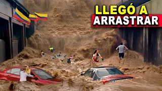 La peor inundacion horrible está ocurriendo! En unas horas el agua arrasó con todo en Colombia