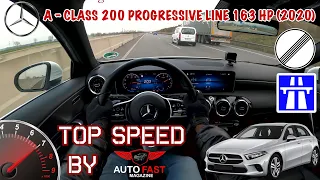 Mercedes-Benz A200 163 hp | POV TOP SPEED DRIVE