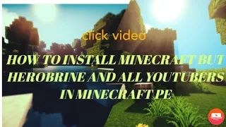 how to install Minecraft but Herobrine and all YouTubers trade op items