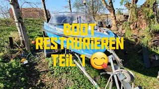 Boot restaurieren / Schleifen und Harzen / Teil 1 / Handwerk