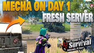 They use mecha on day one fresh server bloody part 2 and Online RAID BADGE Last Island of survival