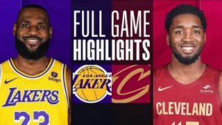 Los Angeles Lakers vs Cleavland Cavaliers Full Game Highlights | NBA LIVE TODAY