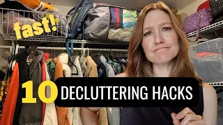 10 WAYS TO DECLUTTER FASTER!