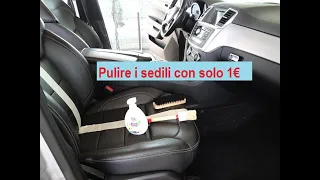 Pulire sedili in pelle fai da te