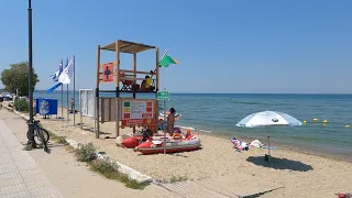 Perea Beach walking tour Greece July 2021