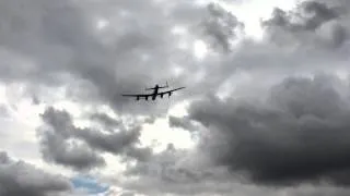 Lancaster bomber's taking off at RAF Waddington