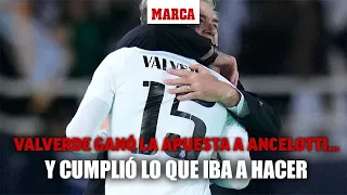 Valverde ganó la apuesta a Ancelotti... y cumplió lo que iba a hacer  I MARCA