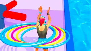 Hula Hoop Race ⭕️ 💃🏼 All Levels Gameplay Android, IOS #2 🎮