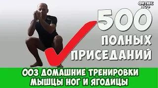 003 ДОМАШНИЕ ТРЕНИРОВКИ 500 ПРИСЕДАНИЙ