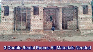 Cost Of Building 3 Double Rental Rooms Sitting, Bedroom, Bathroom & Kitchen:Foundation To Wallplate