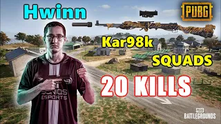 Soniqs Hwinn - 20 KILLS - KAR98K - SQUADS - PUBG