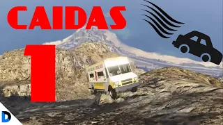 Driving Real Cars off Mt Chiliad (cars falling from the mountain) in GTA5