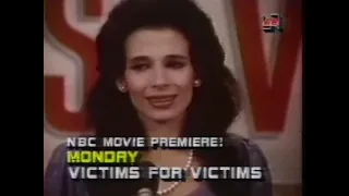 80's Ads Victims for Victims NBC TV Movie Promo 1984 remastered