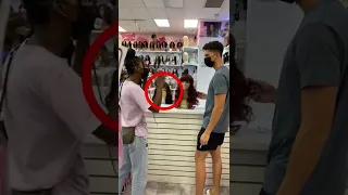 She did on the mannequin prank on her customers! #shorts