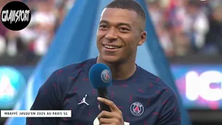 Kylian Mbappé annonce qu'il reste au PSG devant ses supporters !!