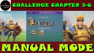 Hero Stage Challenge 3-6 (Wesley's Advice) using F2P heroes (Manual Mode)