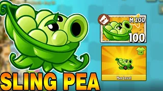 Plants vs Zombie 2 | Sling Pea M200 | Power of Sling Pea