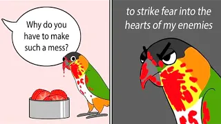 Funny Comics With A Parrot Twist #1 || Bird Comics