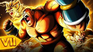 BALDNESS + ZENKAI BUFFS = TRUE POWER!!! 3x Zenkai Buffed Nappa Top 3k Showcase (Dragon Ball Legends)