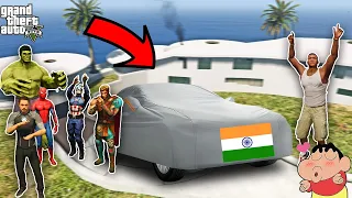 Shinchan and IRON MAN Finally Buy New Indian Car in GTA 5 (Hindi) | Amaan Ansari