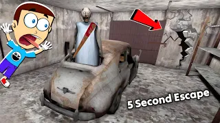 Escape Granny House from 5 Second - Granny Secret Glitches 😬 | Shiva and Kanzo Gameplay