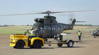 Puma SA-330L Helicopter Startups, Low flying with multiple Speed Runs and Landings.