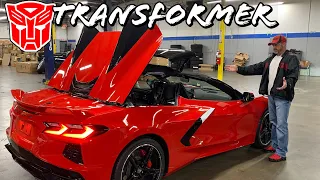 The C8 Corvette Convertible is a transformer - So cool..