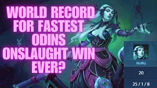 Fastest Odin's Onslaught win in Smite?