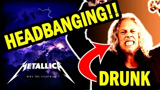 DRUNK KIRK HAMMETT HEADBANGING TO CREEPING DEATH AND NAILING SOLO (JAMES HETFIELD SHOCKED!) - RARE