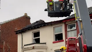 Shazron Guest House Fire in Blackpool Aftermath 🔥🏨