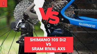 Shimano 105 Di2 vs. SRAM Rival AXS - którą "tanią" grupę elektroniczną wybrać? (ENG SUB)