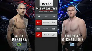 Alex Pereira vs Andreas Michailidis UFC 268