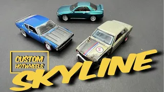 Custom Hotwheels Nissan Skyline Drift Missile with damage