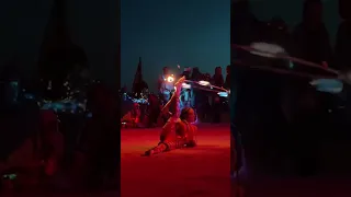 Hula Hoop Balancing at Burning Man 2022 Waking Dreams 🌅 #burningman #shorts