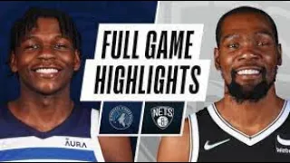 NETS VS TIMBERWOLVES  NBA PRESEASON FULL GAME HIGHLIGHTS   October 14, 2022