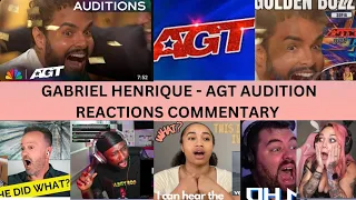 GABRIEL HENRIQUE - AGT AUDITIONS REACTIONS COMMENTARY