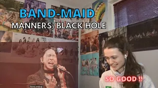 Reaction to BAND-MAID "MANNERS" and "BLACK HOLE"