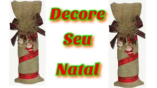 Garrafa decorada # como fazer