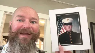 USMC EGA from boot camp finally shadowboxed after 24 years.