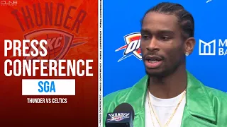 Shai Gilgeous-Alexander Was in 'Comfort Zone' vs Celtics Defense | Postgame Interview 1/2/24