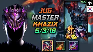 천상계 정글 카직스 선혈 정복자 - Master Kha'Zix Jungle vs Talon - 롤 KR 12.10