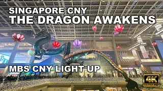 Marina Bay Sands | The Dragon Awakens 2024 Light Up | Singapore Chinese New Year