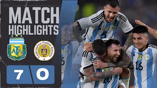 Argentina vs Curacao 7-0 Full Match Highlights 2023 HD |Messi Hat-trick|