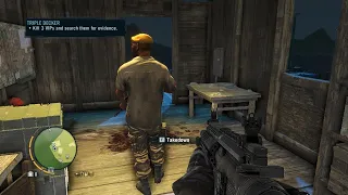 Far Cry® 3 TRIPLE DECKER FAST AS POSSIBLE (KNIFE ONLY) KILL 3 VIPS  FIND EVIDENCE