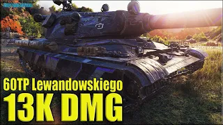 60TP Lewandowskiego как играют статисты ✅ 13k dmg ✅ World of Tanks лучший бой рекорд по урону wot