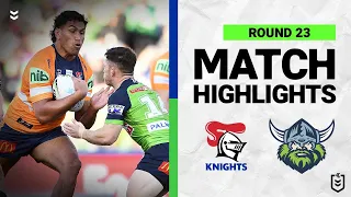 Newcastle Knights v Canberra Raiders | Match Highlights | Round 23, 2022 | NRL